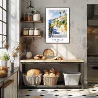 Coastal Charm of Marbella Poster PosterGoat