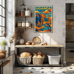 Uganda Wildlife Adventure Poster