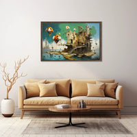 Surrealistic Dreamscape Art Poster, Fantasy or Mythology Poster