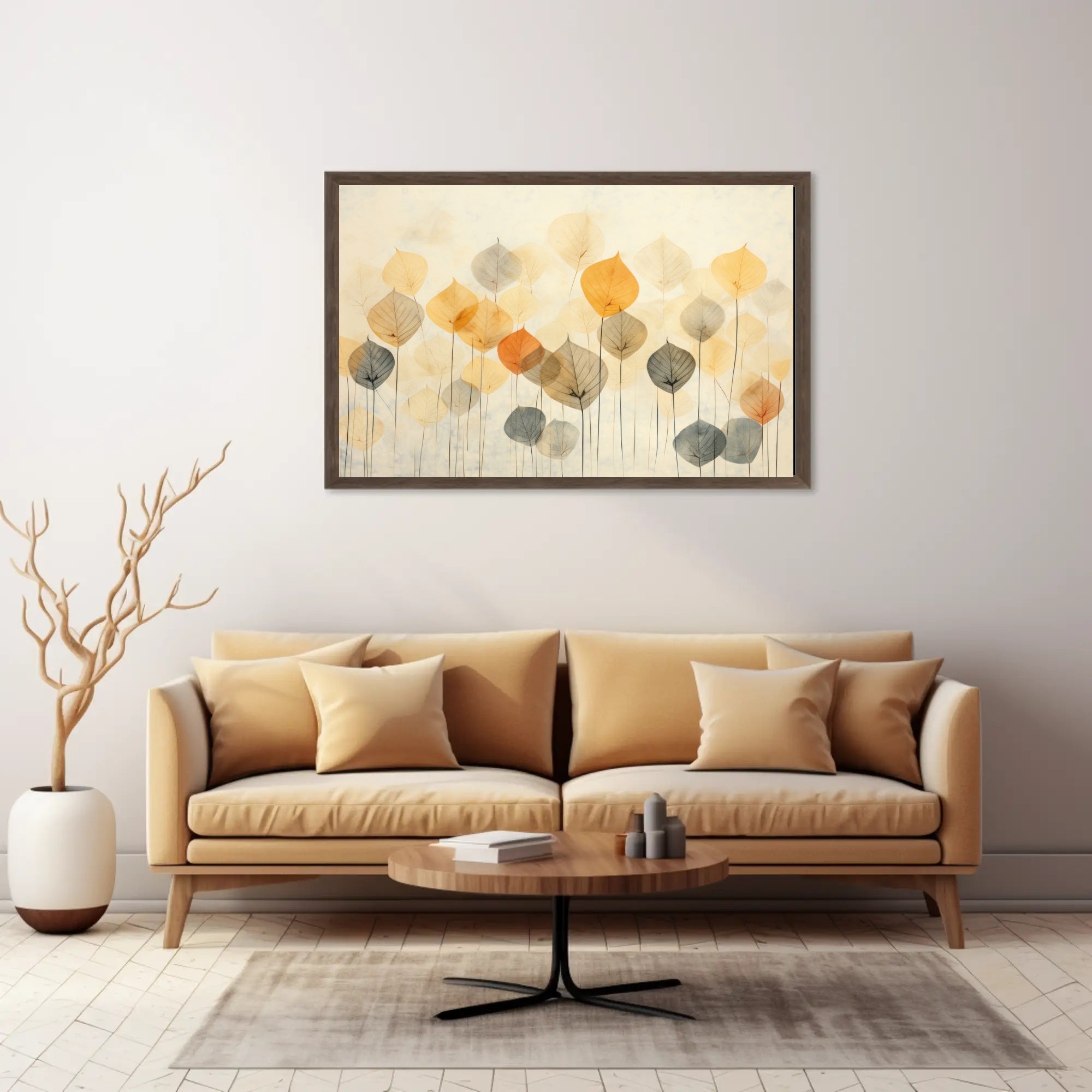 Autumn Leaves Abstraction Poster