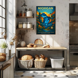 Michigan - The Great Lakes State Poster