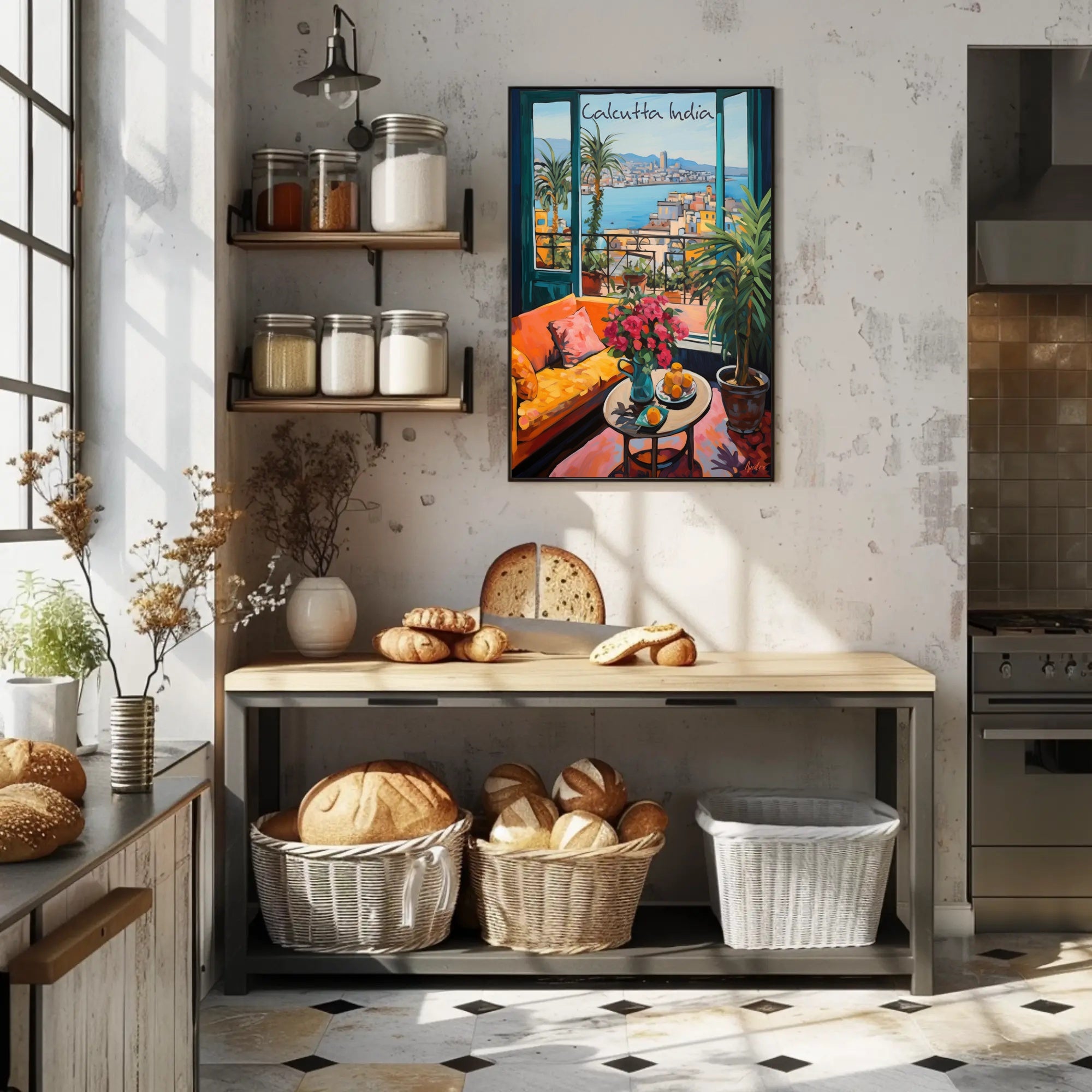 Vibrant View of Calcutta Poster