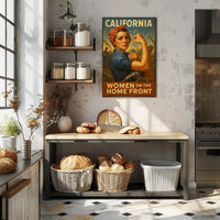 California Women On The Home Front Poster