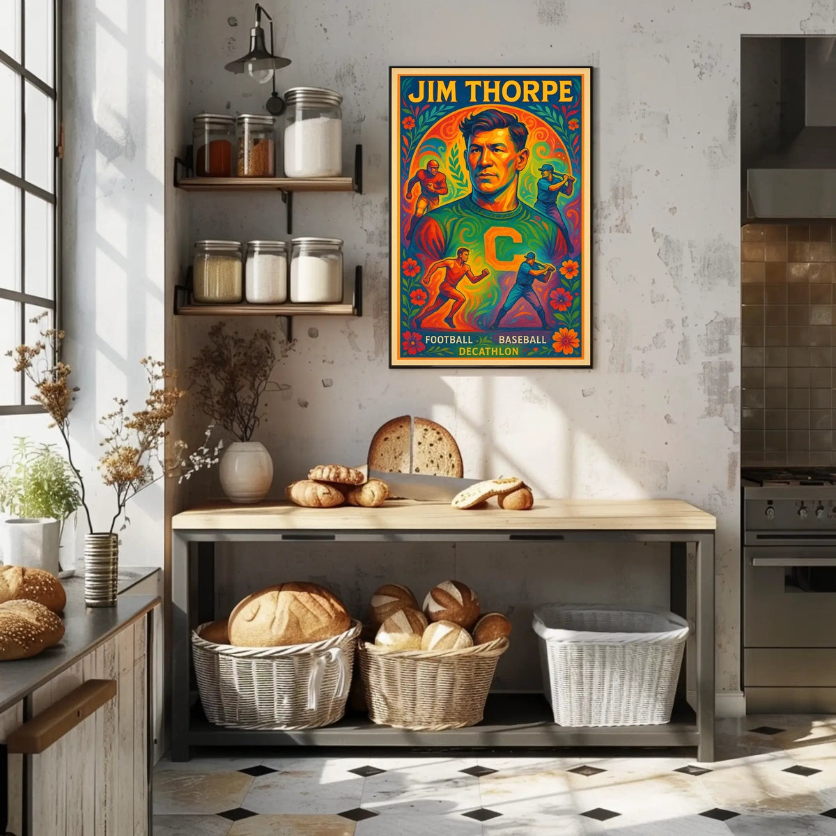 Celebrating Jim Thorpe A Legendary Athlete Poster