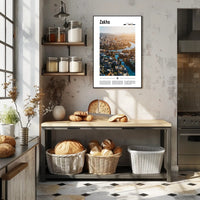 Zakho's Enchanting View Urban or Cityscape Poster PosterGoat