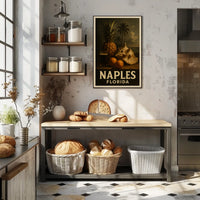 Tropical Essence Of Naples Poster Coastal Wall Art Decor