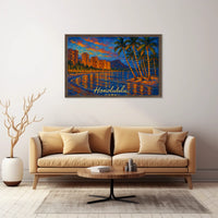 Honolulu Hawaii Wanderlust Beach Photography Poster