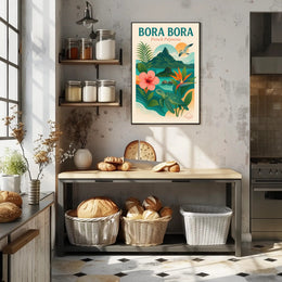 Bora Bora Idyllic Escape Travel Poster PosterGoat