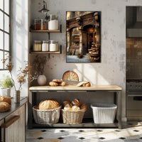 Charming Vintage Bakery Scene Poster