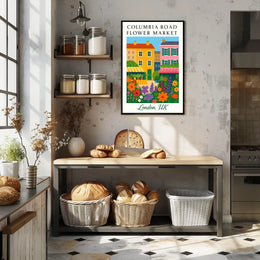Columbia Road Flower Market Poster