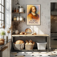 Blaise Pascal Portrait for Historical or Presidential Poster