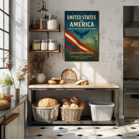 United States of America A Nation of Innovation and Heritage Poster