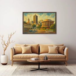 Gabon Cityscape Poster