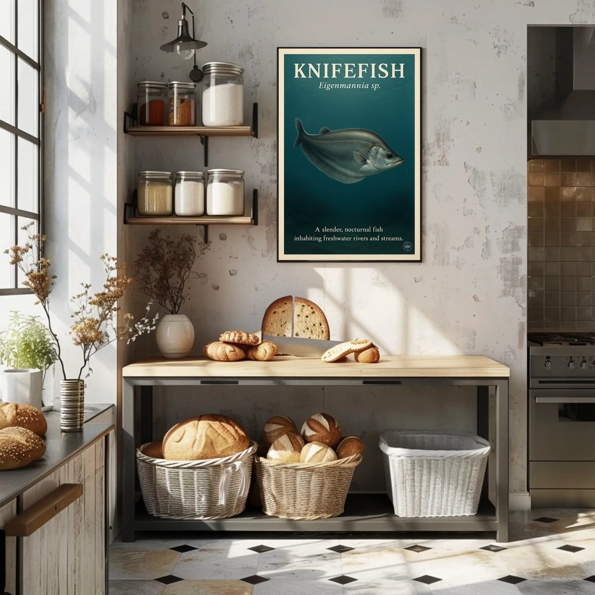 Knifefish The Nocturnal Swimmer Poster