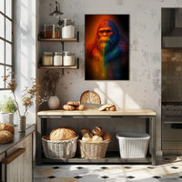 Vibrant Sasquatch Poster PosterGoat