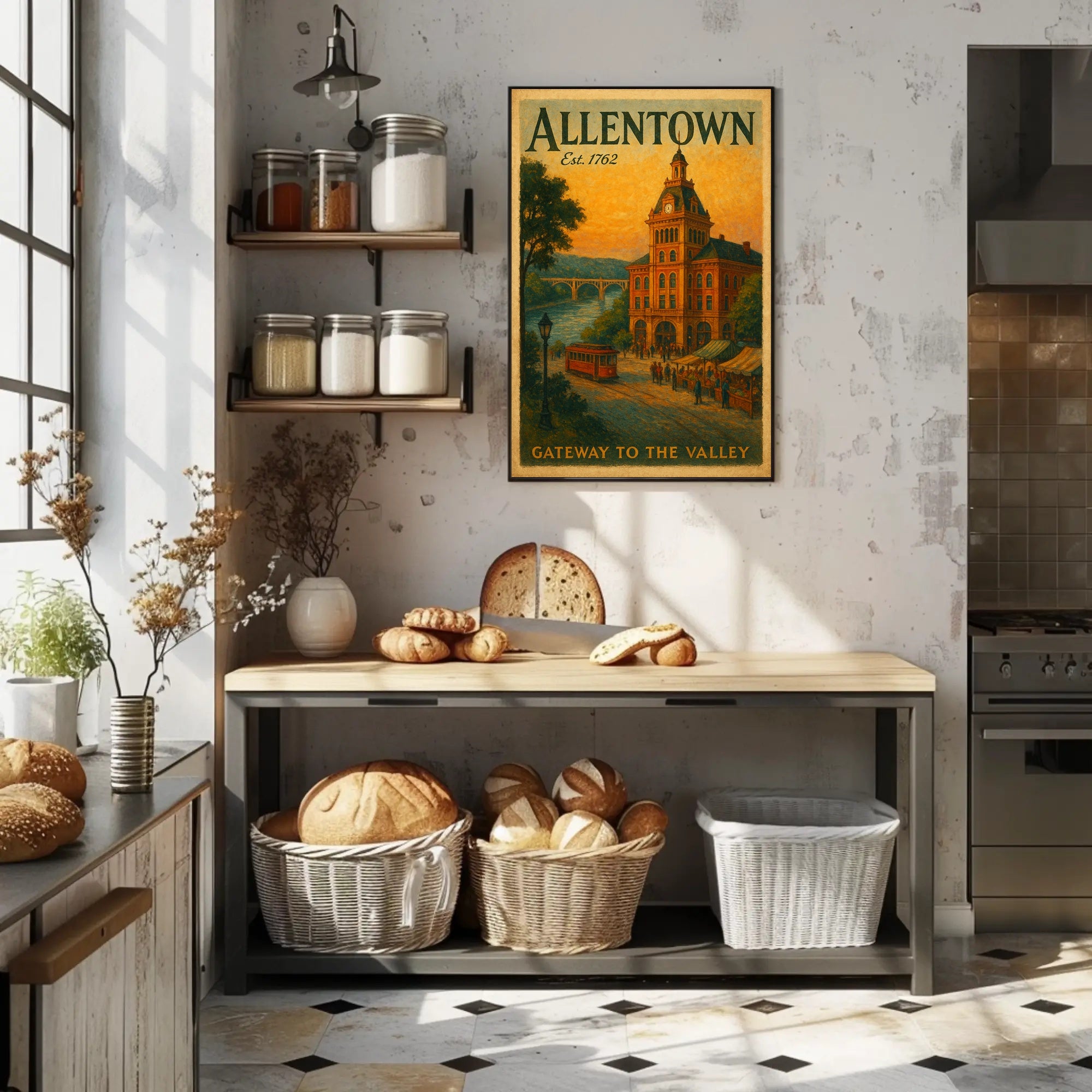 Vintage Allentown: Gateway to the Valley Urban Poster