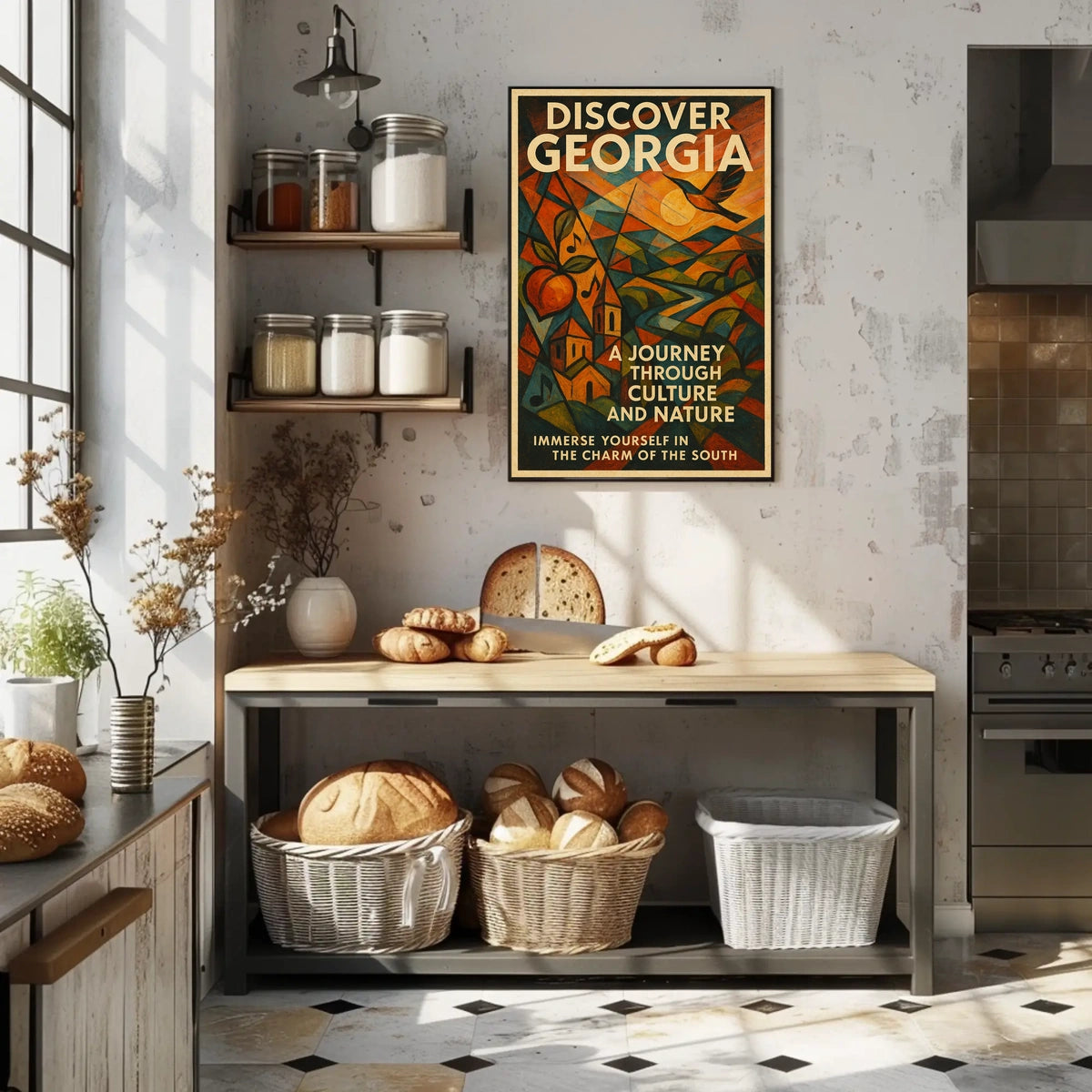 Discover Georgia A Journey Through Poster