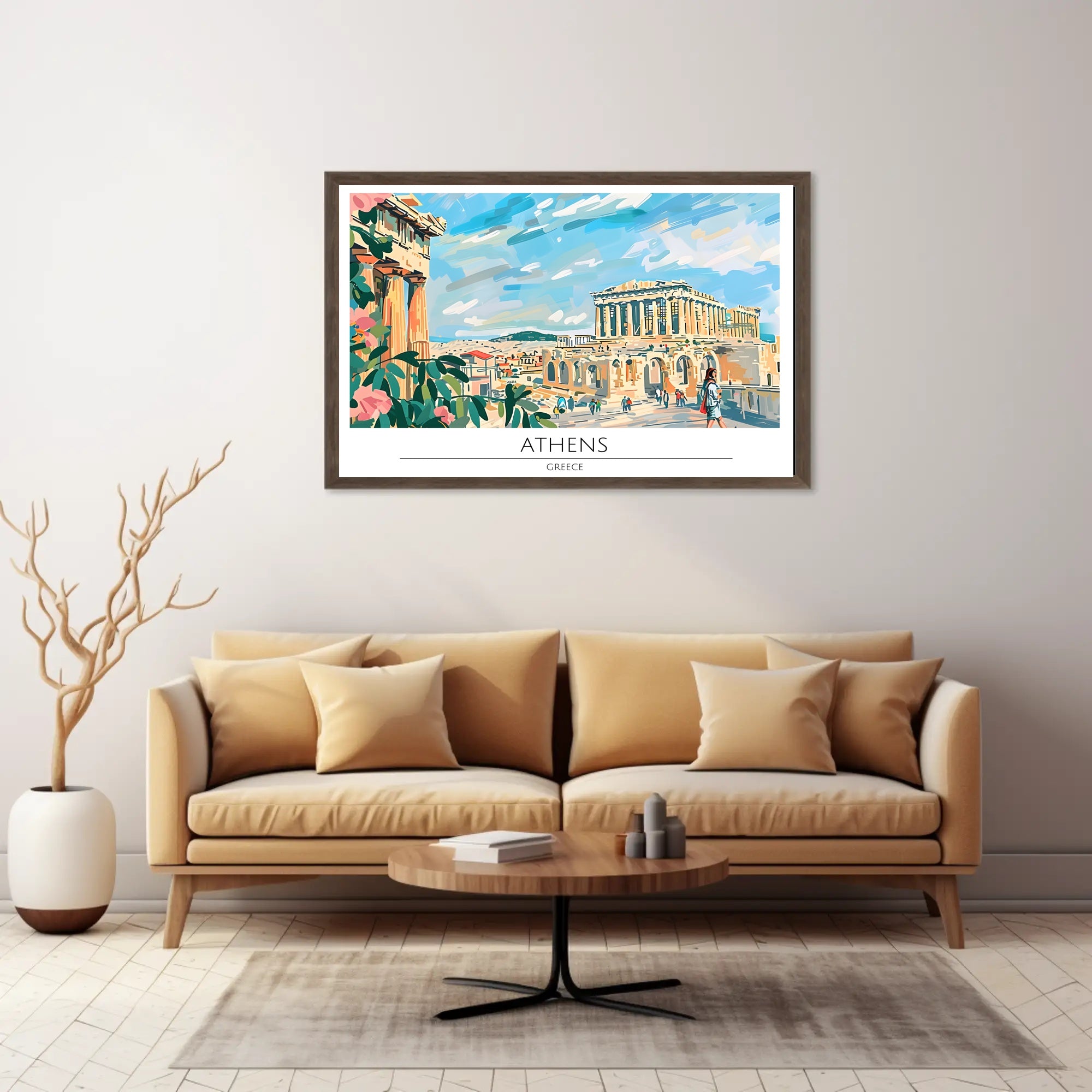 Athens Travel Poster