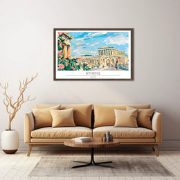 Athens Travel Poster