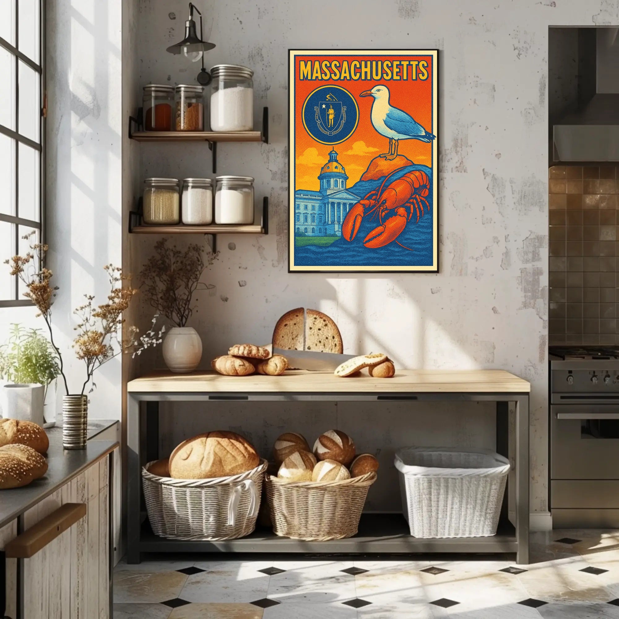 Massachusetts Scenic Poster PosterGoat