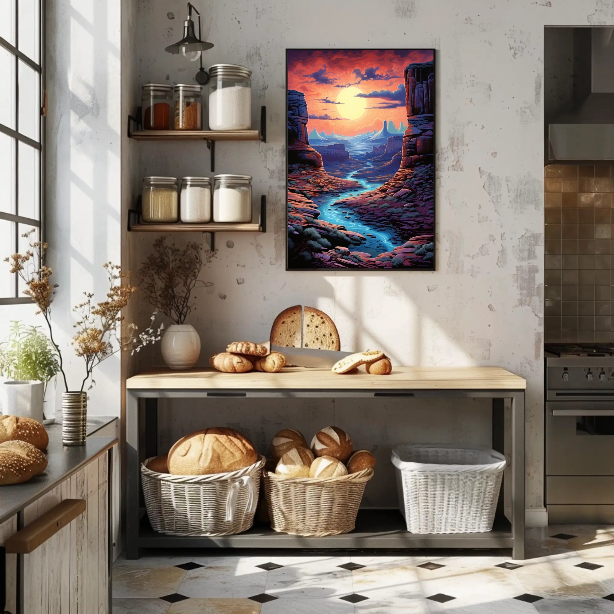 Desert Sunset Serenity Poster PosterGoat