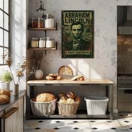 Abraham Lincoln Vintage Portrait Historical Poster PosterGoat