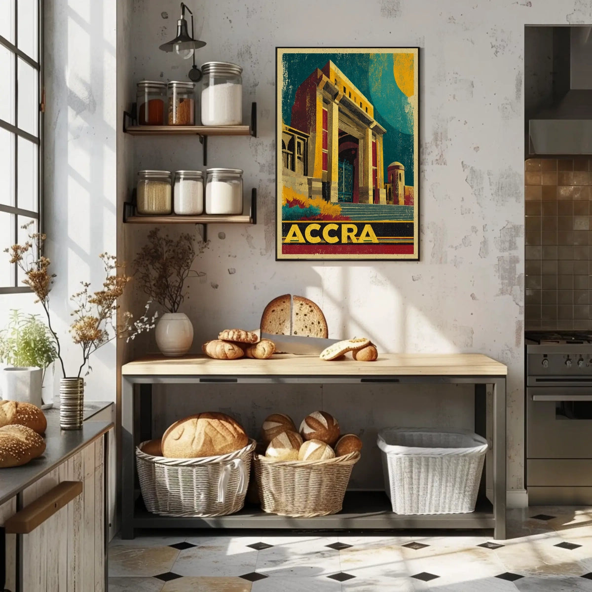 Accra Architectural Poster