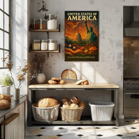 United States Of America A Land Of Poster