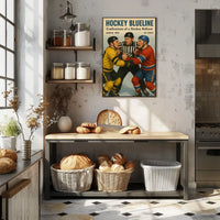 Hockey Blueline March 1959 Poster