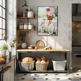 Vintage Bicycle Themed Home Decor Art Print 18x24 Poster