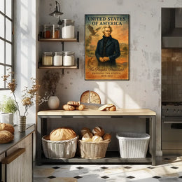 PUNITED ‘ATES Satirical American Culture Poster