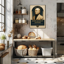 John Quincy Adams Vintage Presidential Historical Poster PosterGoat