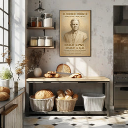Herbert Hoover Portrait: Historical or Presidential Poster