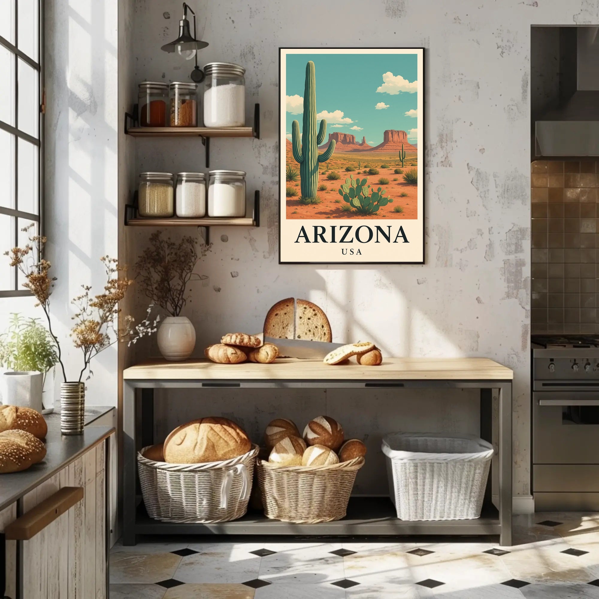 Arizona Desert Adventure Travel Poster