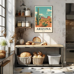 Arizona Desert Adventure Travel Poster