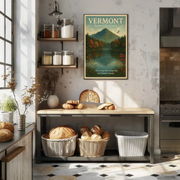 Vermont Nature Sanctuary Poster Vintage Wall Art