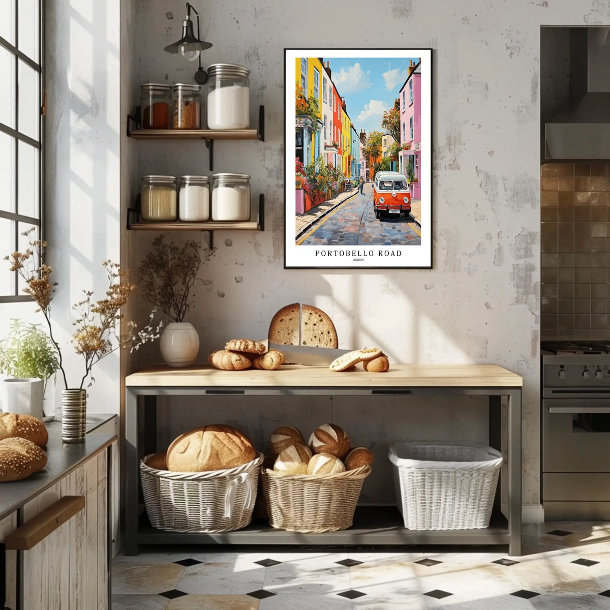Portobello Road London Poster