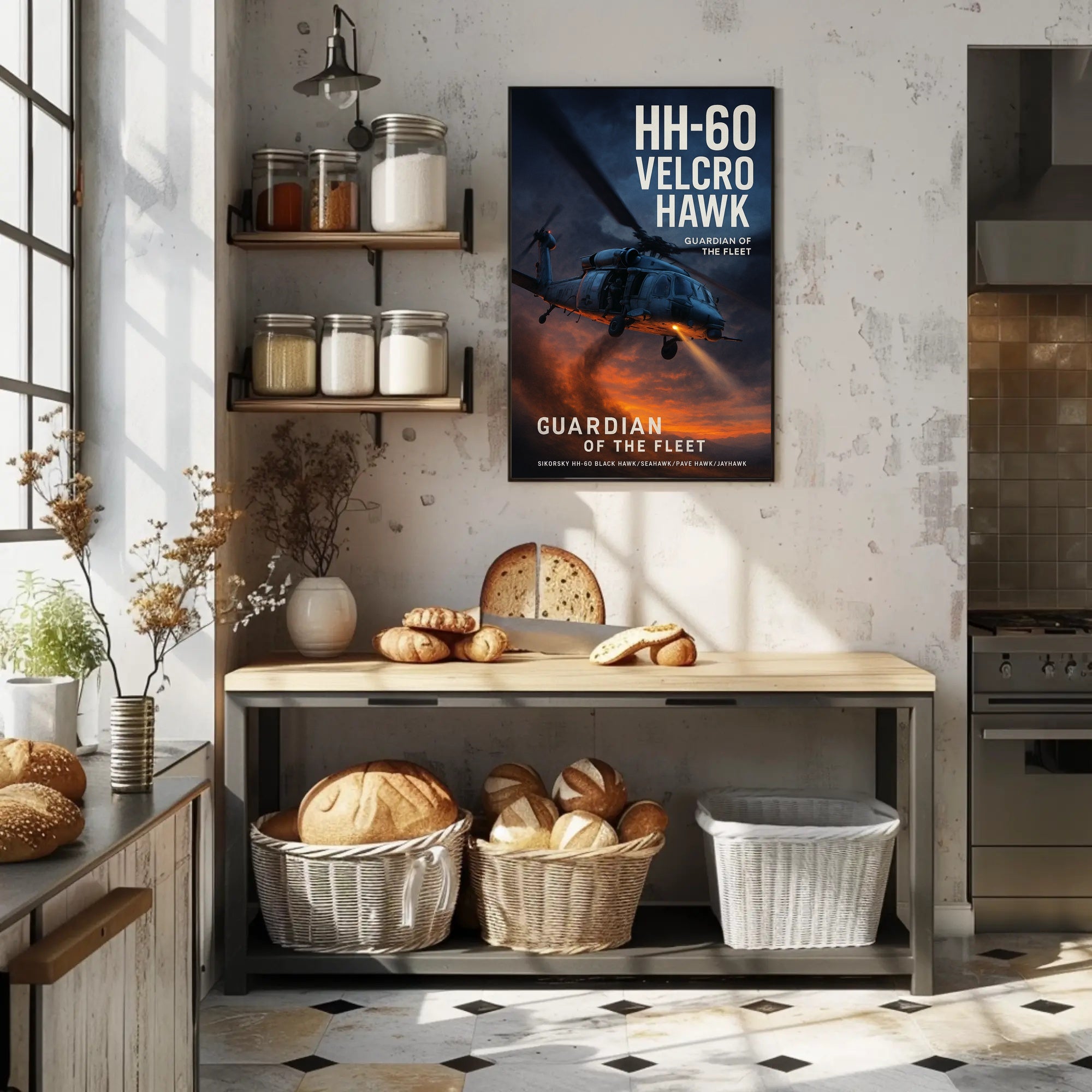 HH-60 Velcro Hawk Poster PosterGoat