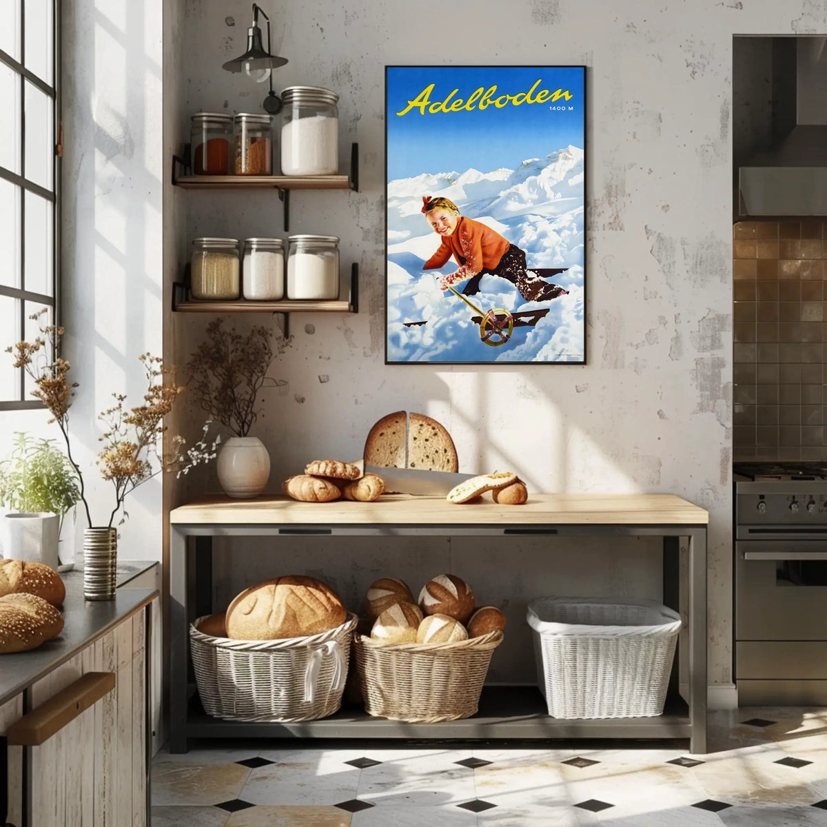 Adelboden Winter Fun Poster