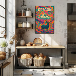 OregonS Vibrant Wilderness Poster