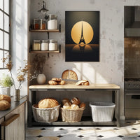 Eiffel Tower Elegance: Modern Art Parisian Poster