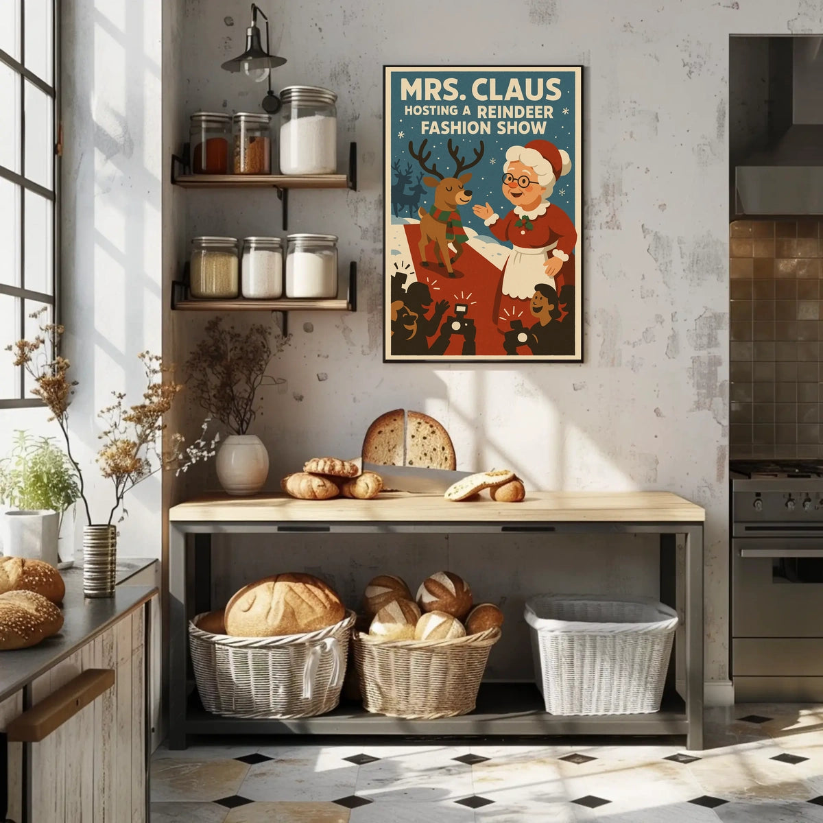 Mrs. Claus Hosts a Reindeer Fashion Show Poster
