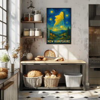 New Hampshire Tranquil Wilderness Landscape Artistic Poster