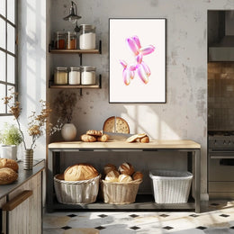 Iridescent Balloon Dog Modern Art Abstract or Artistic Poster PosterGoat