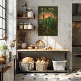 Hong Kong's Charming Blend Urban or Cityscape Poster