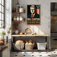 Bill Clinton 42nd President Poster