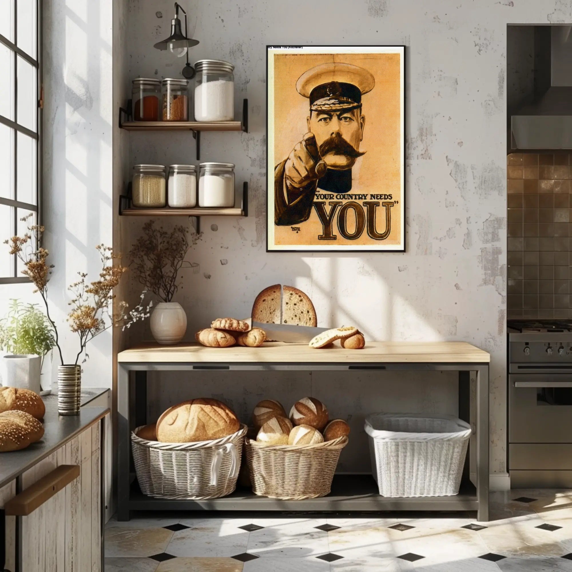 Vintage Military 'Your Country Needs You' Recruitment Poster