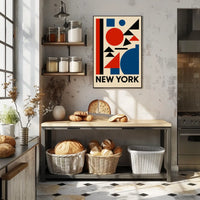 New York Geometric Art Poster