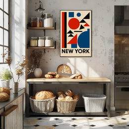 New York Geometric Art Poster