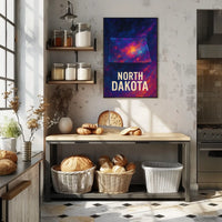 North Dakota Cosmic Landscape Poster